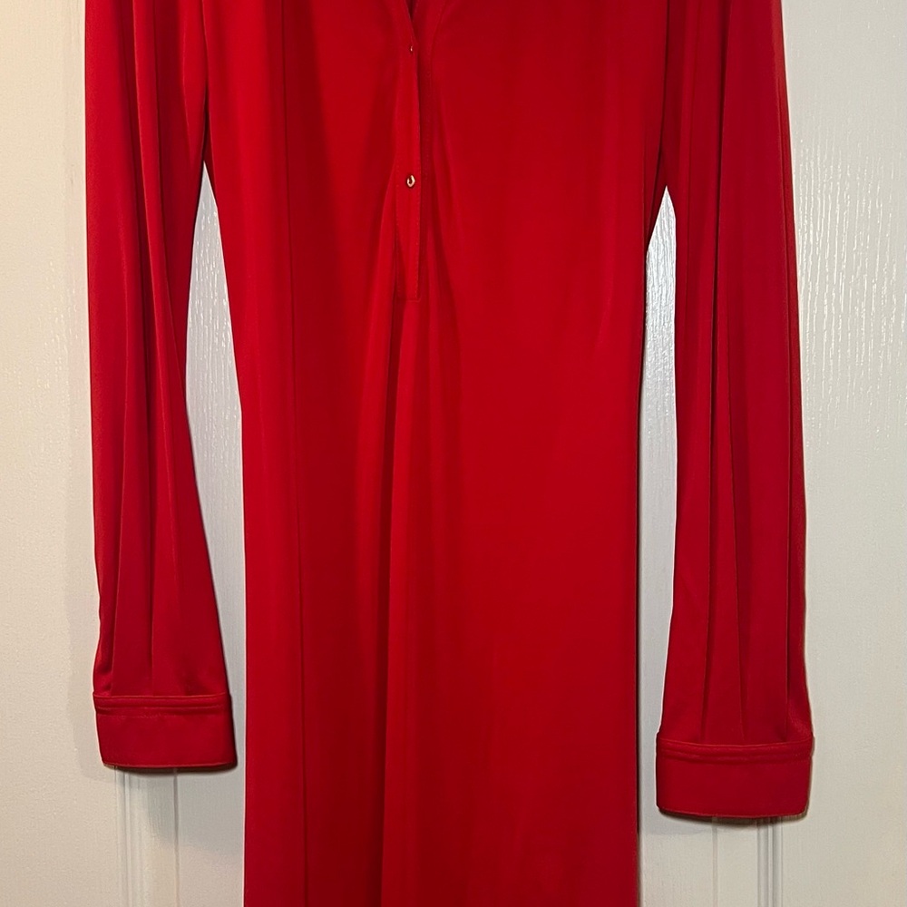Diane Von Furstenberg Vibrant Red “Gyls” Dress NEW WITH TAGS